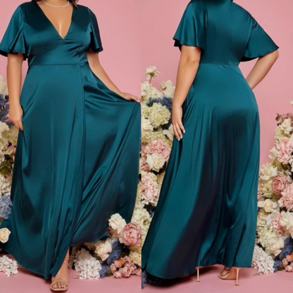 Luxurious formal wedding party evening maxi dress - Picture 3 of 7